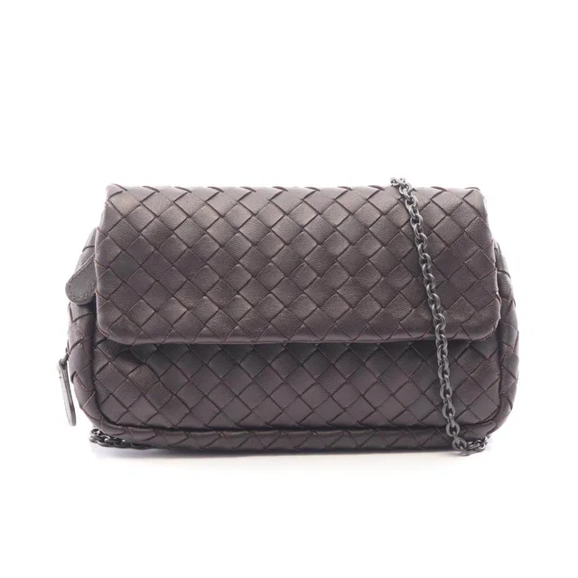 Bottega Veneta Intrecciato Leather Shoulder Bag in Woven leather from LuxUness
