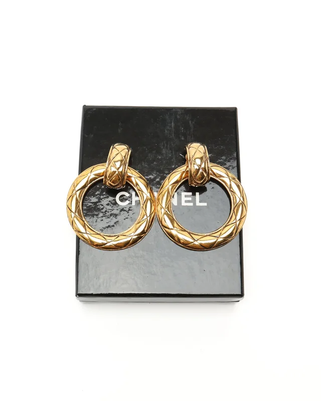 Chanel Matelasse Clip-on Earrings from A Retro Tale, photo 4 of 4