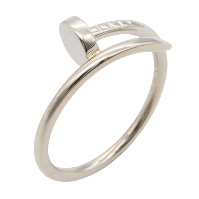 Cartier Juste Un Clou Au750 White Gold Ring Size 15 in White from LuxUness