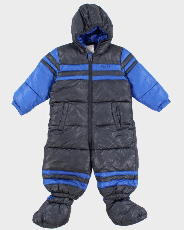 Diesel Children's Hooded Snow Suit With Booties - 24 Months from Rokit Vintage