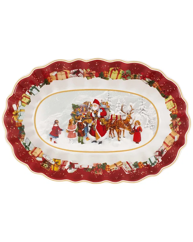 Villeroy & Boch Christmas Toy's Fantasy Oval Bowl, image 1 of 1 from Rue La La