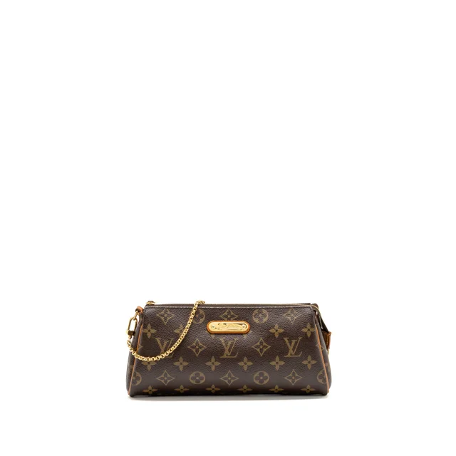Louis Vuitton Eva pochette monogram Canvas GHW in Coated canvas from EMIER