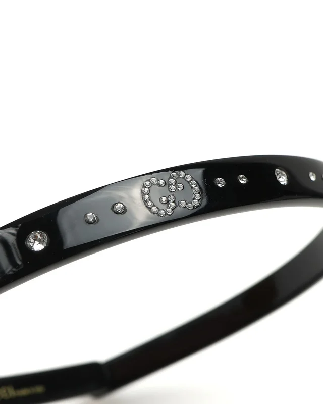 Gucci Small GG Rhinestone Headband in Resin from A Retro Tale, photo 4 of 4