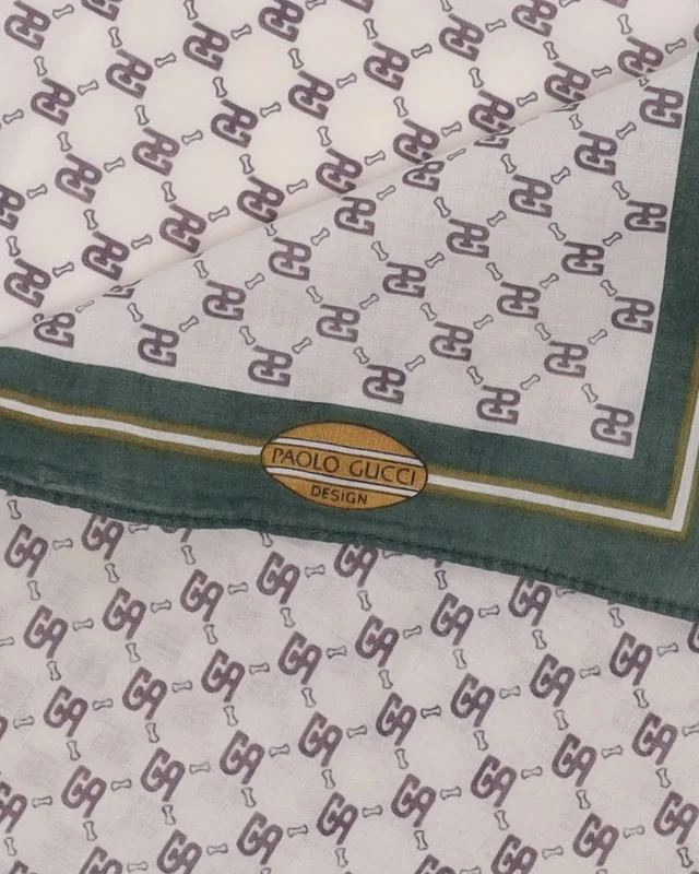 Gucci 40 Paolo Cotton Scarf from A Retro Tale, photo 3 of 3