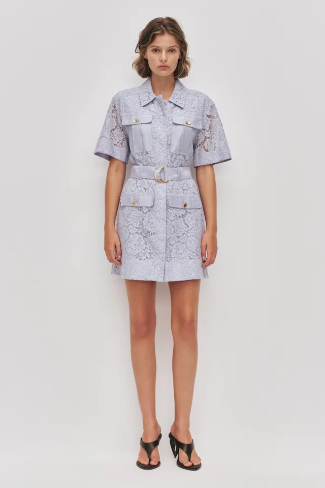 AJE Mystic Lace Mini Shirt Dress from Aje, photo 1 of 1