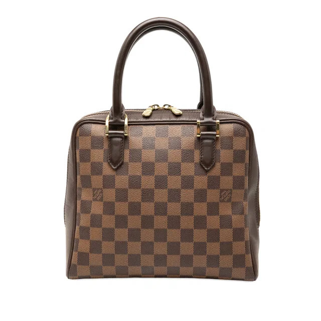 Brown Louis Vuitton Damier Ebene Brera Handbag in Brown Canvas from Designer Revival