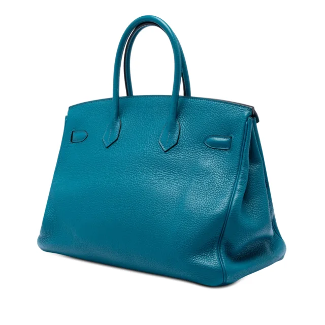 Hermès Clemence Verso Birkin Retourne 35 in blue Clemence leather from Her-Age, photo 2 of 6