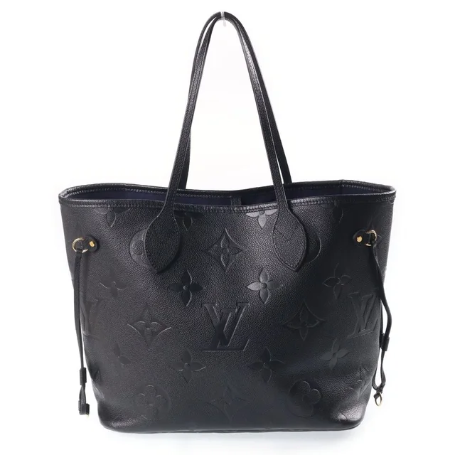 Louis Vuitton Monogram Empreinte Neverfull MM Tote Bag Noir in Black from The Reluxe