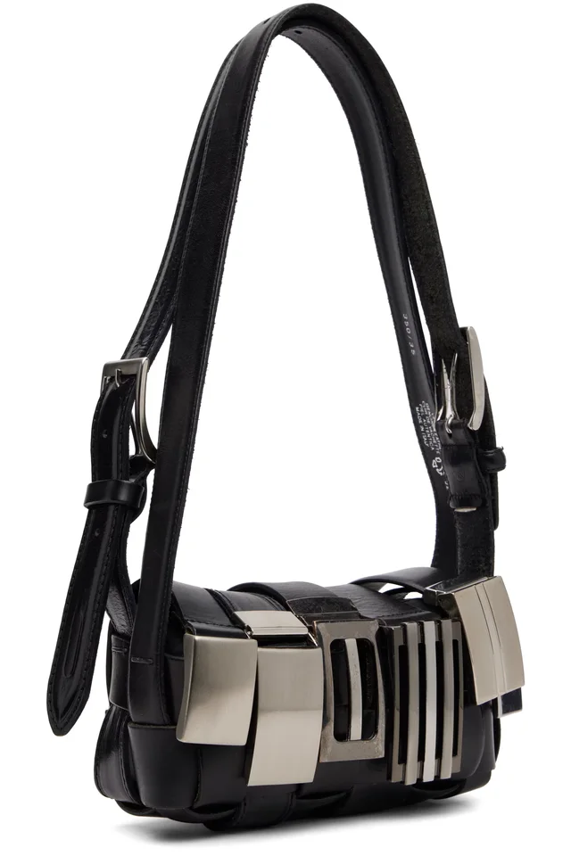 HODAKOVA Black Buckle Baguette Bag, photo 2 of 4 from SSENSE