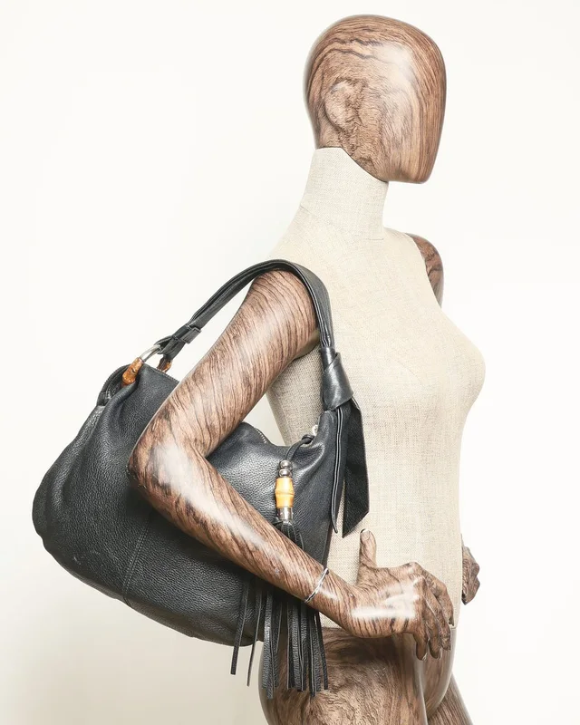 Gucci Jungle Bamboo Hobo Bag in Caviar leather from A Retro Tale, photo 13 of 13