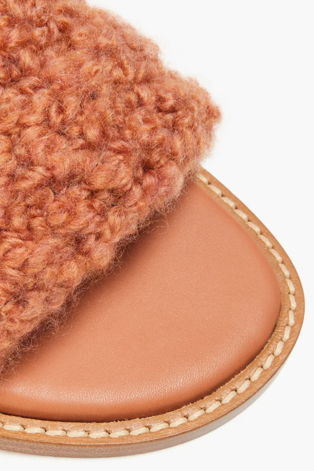 Gabriela Hearst Ballast Cashmere Slides in Red, photo 4 of 4 from THE OUTNET