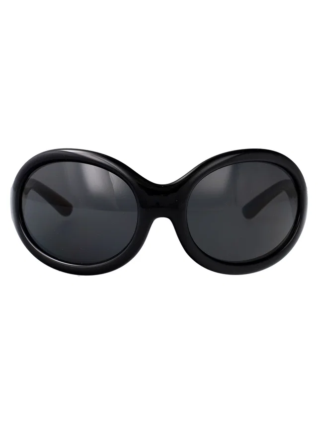 Dolce & Gabbana 0dg6201 Round Injected Frame Sunglasses — Black in Black from HEWI