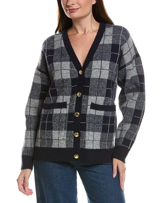 English Factory Check Cardigan, image 1 of 1 from Rue La La