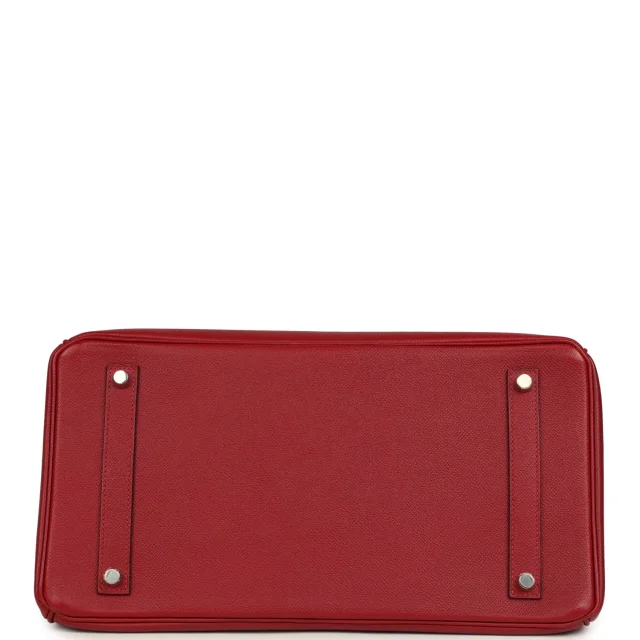 Hermès Birkin 35 Rouge Grenat Epsom Palladium Hardware in Red Epsom leather from Madison Avenue Couture, photo 6 of 9