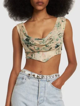 Alessandra Rich Belt with round buckle in 100% Cow, photo 2 of 3 from LUISAVIAROMA