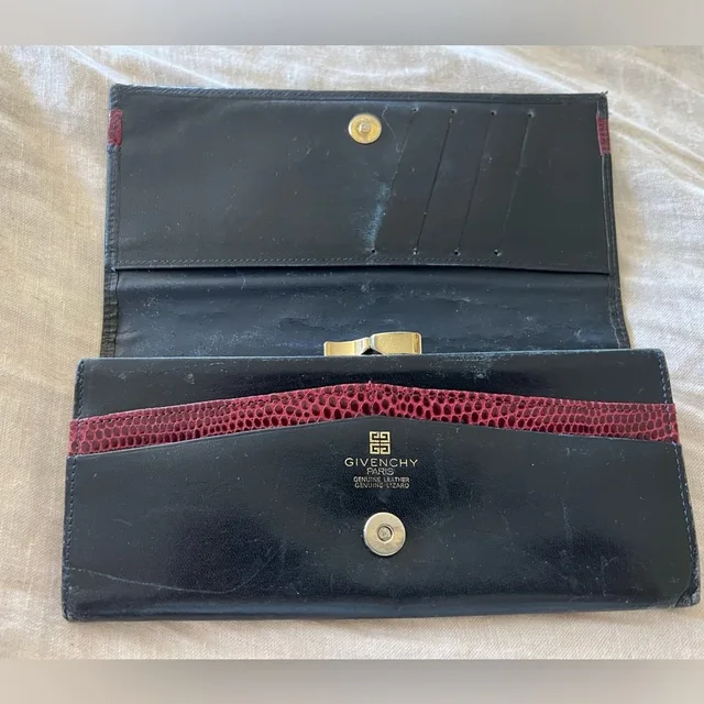 Givenchy Vintage Wallet in red from Poshmark