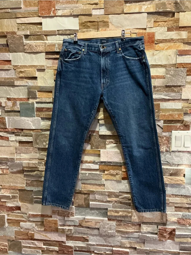 Khaite Dark Blue Slim Straight Jeans in blue Denim from Poshmark