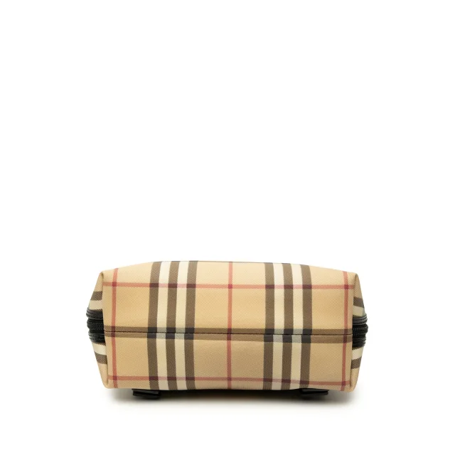 Beige Burberry House Check Canvas Backpack in Beige Canvas from Designer Revival, photo 3 of 6
