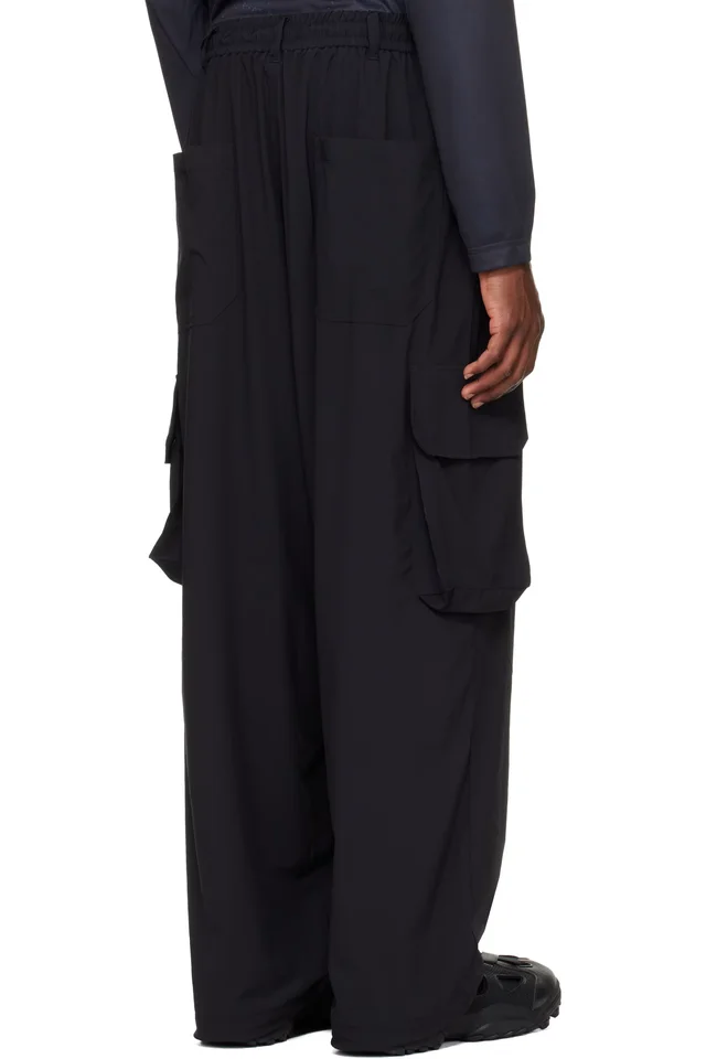 Y-3 Black UT Straight Cargo Pants, photo 3 of 4 from SSENSE