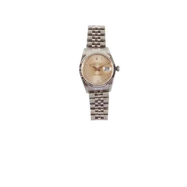 Rolex Datejust 36mm Stainless Steel/ White Gold Watch with Diamonds in White from The Purse Affair