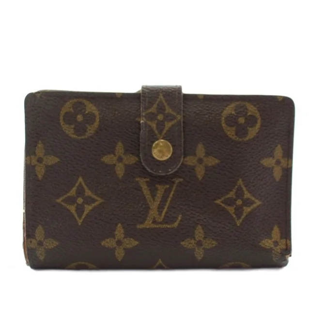 Louis Vuitton Monogram Portefeuille Viennois Wallet Bifold Kiss Lock Leather in Leather from The Reluxe