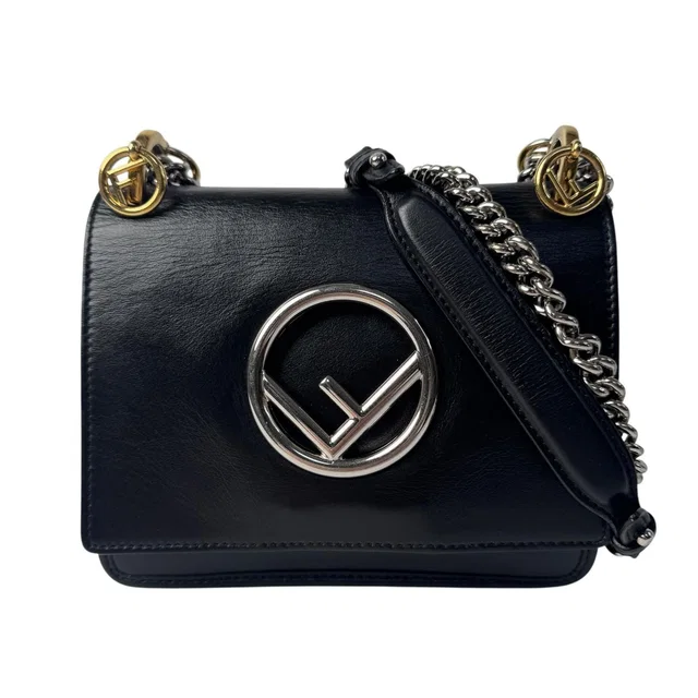 Fendi Canaif 2-Way Chain Shoulder Bag in Leather from The Reluxe