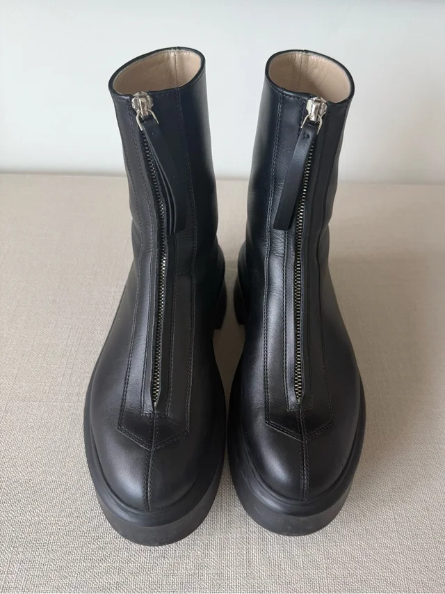 The Row Leather Boots in black Leather from Poshmark