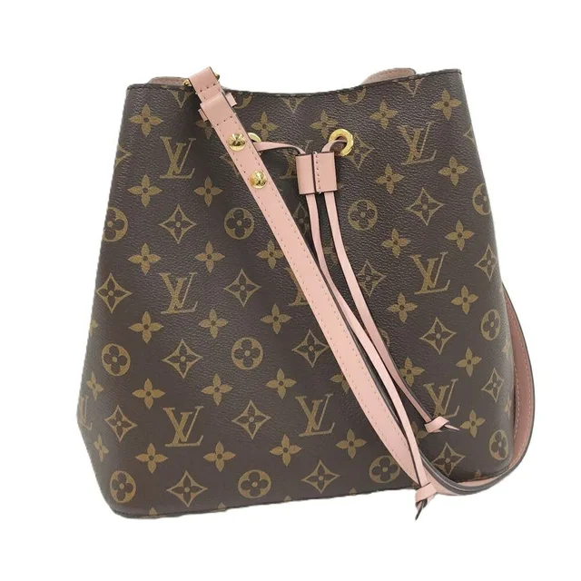 Louis Vuitton Neo Noe Shoulder Bag Monogram Rose Poodle in Pink Coated canvas from The Reluxe