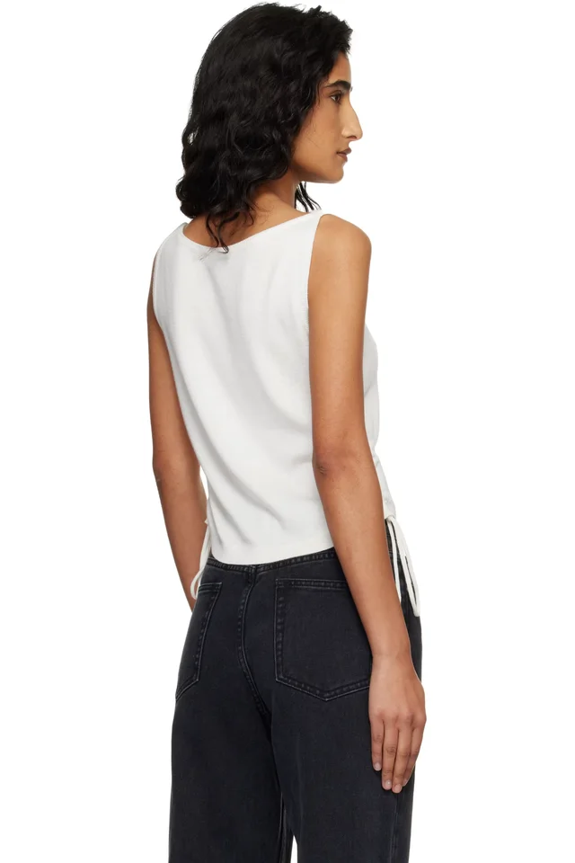 Dunst Off-White Layering Knit Tank Top, photo 3 of 4 from SSENSE