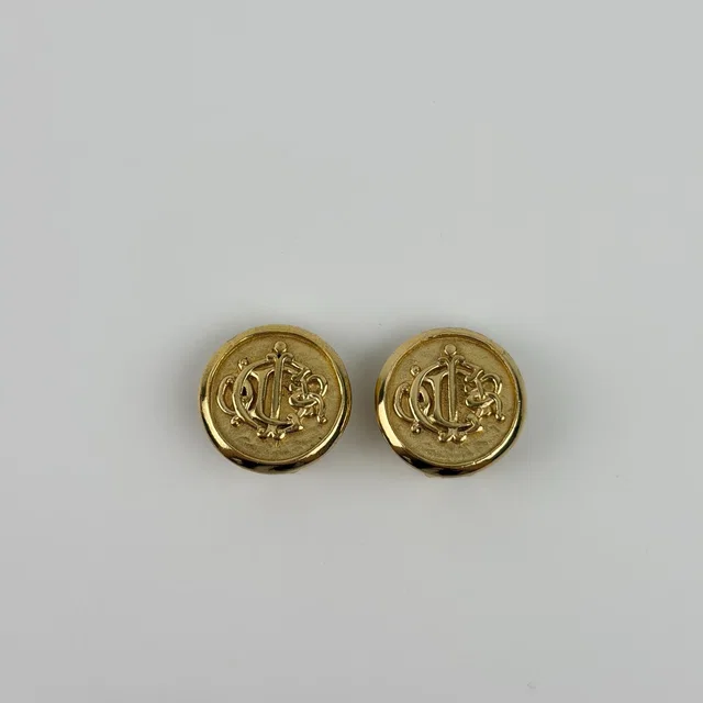 Dior le Earrings Gold Vintage in Gold from The Reluxe