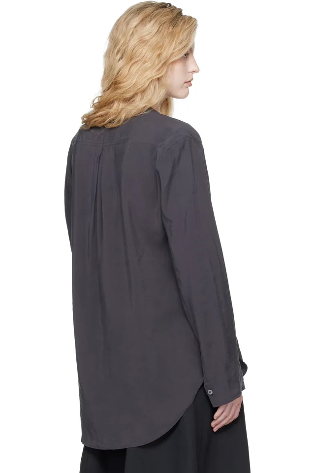 Studio Nicholson Gray Pampa Blouse, photo 3 of 4 from SSENSE