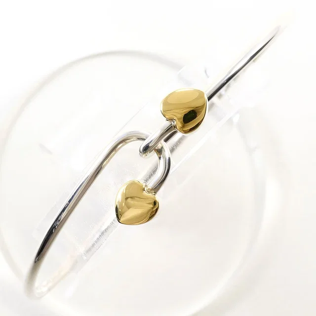 Tiffany & Co. Love Knot 18K Yellow Gold 925 Sterling Silver Bangle Bracelet in Yellow from The Reluxe