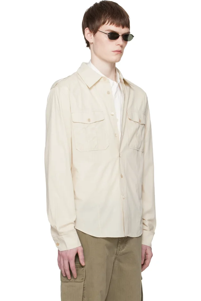 OUR LEGACY Off-White Lean Shirt, photo 2 of 4 from SSENSE