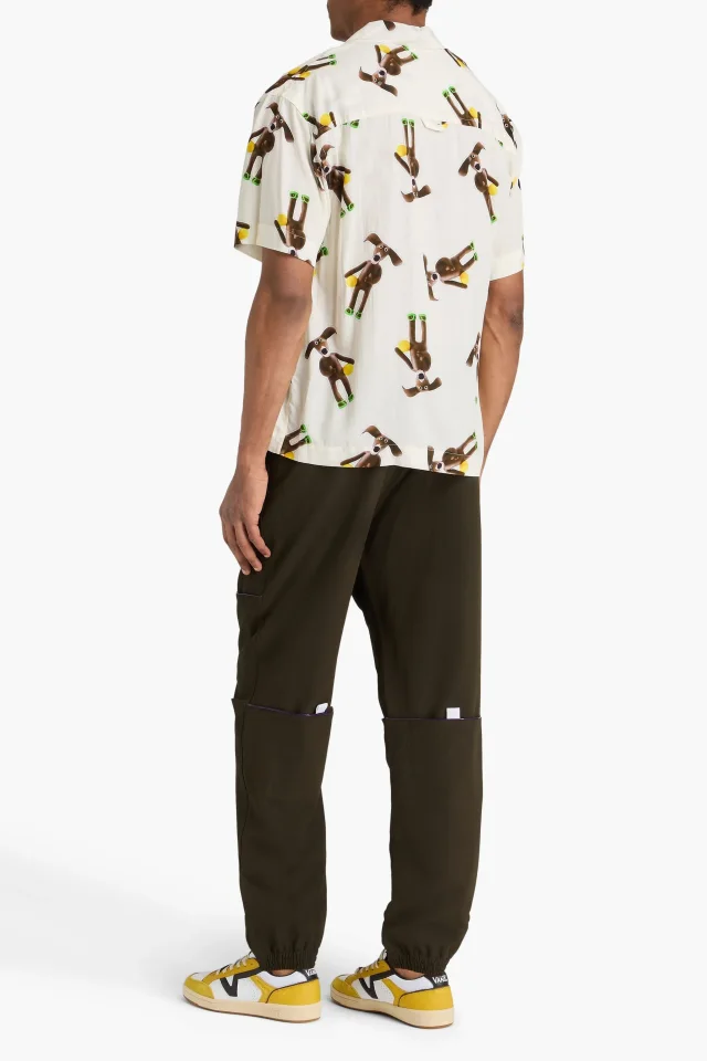 Jacquemus Printed Viscose Mousseline Camp Collar Shirt, photo 3 of 4 from THE OUTNET