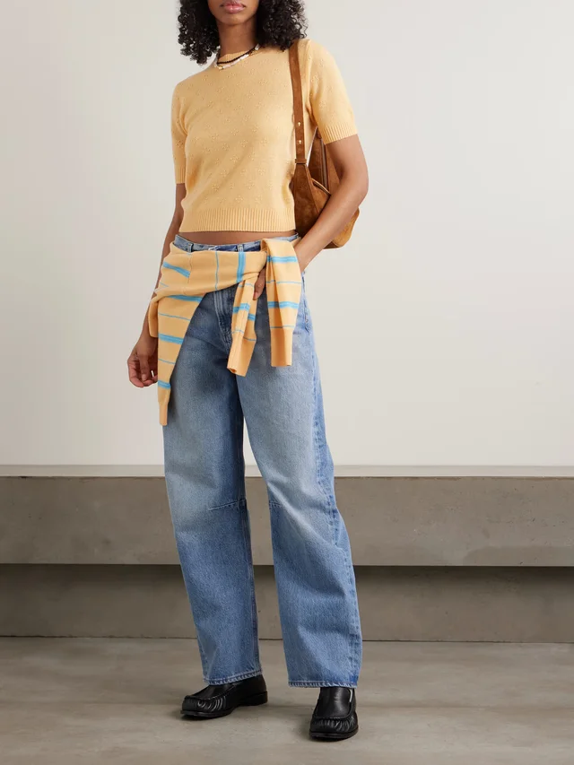 GUEST IN RESIDENCE Compass cashmere T-shirt in Yellow, photo 2 of 2 from NET-A-PORTER (Canada)