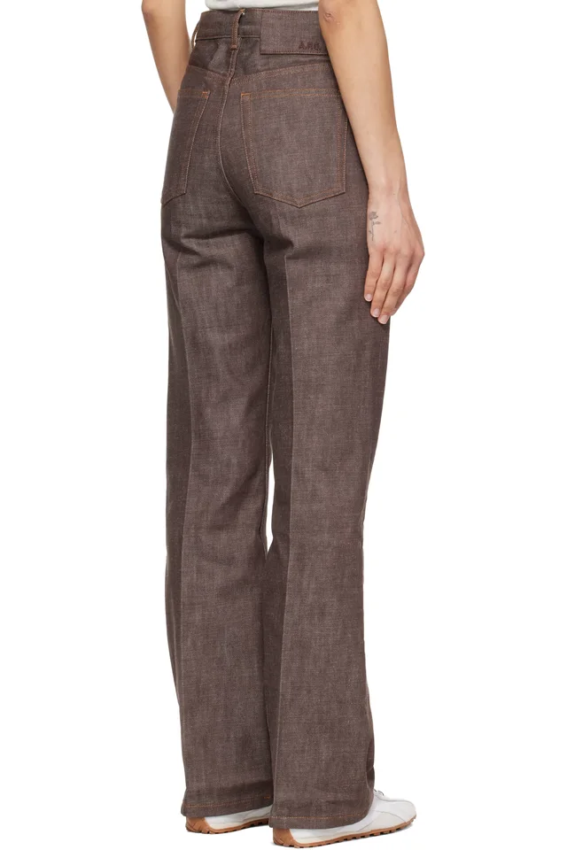 A.P.C. Brown Arno Jeans, photo 3 of 4 from SSENSE