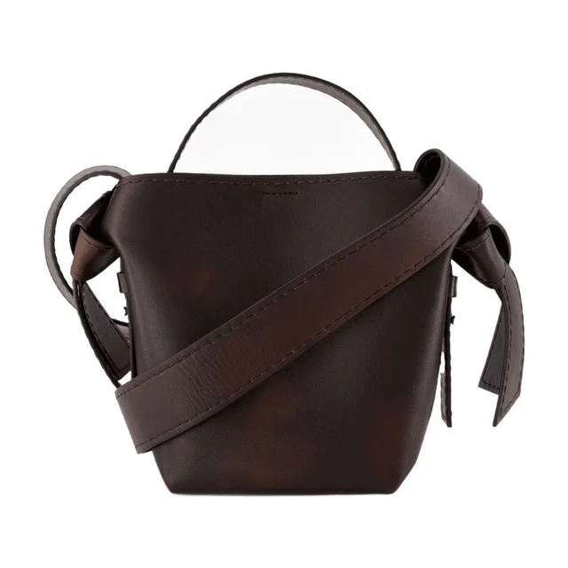Acne Studios Musubi Crossbody Bag — Brown Calfskin in Brown Calfskin from HEWI