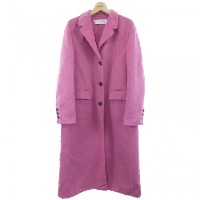 Dior Coat Pink in Pink from The Reluxe