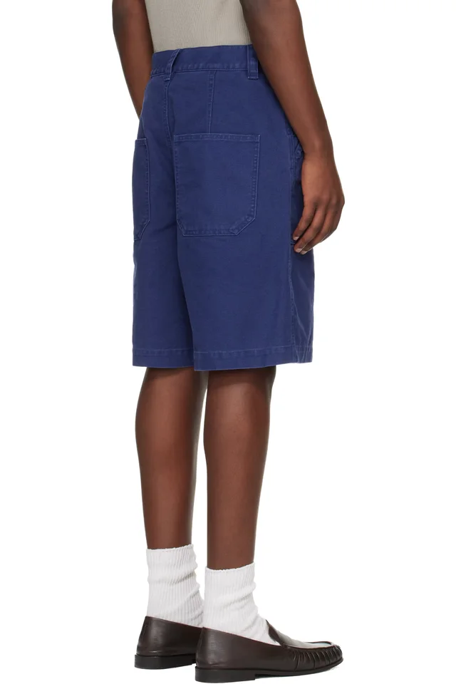 Isabel Marant Blue Akyle Shorts, photo 3 of 4 from SSENSE