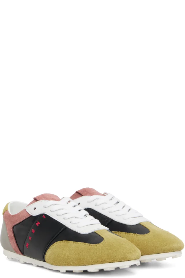 Marni Multicolor Leather & Suede Sneakers, photo 4 of 5 from SSENSE