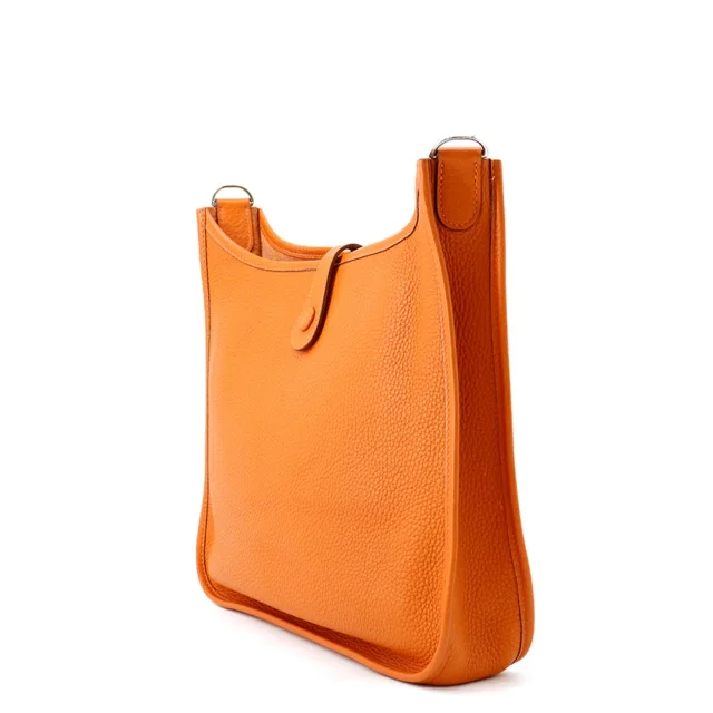 Hermès Evelyne 1 Orange Taurillon Clemence Size PM in Orange Clemence leather from GALLERY RARE, photo 3 of 18
