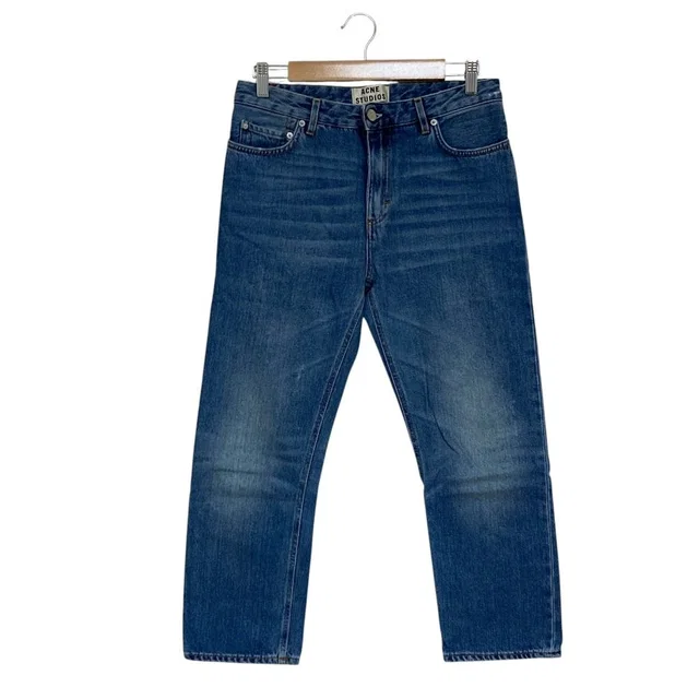 Acne Studios Straight Denim Pants in Denim from LuxUness