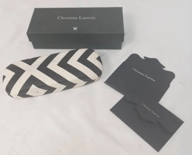 Christian Lacroix Luxury Hard Glasses Case Set in Black from Oxfam Online Shop