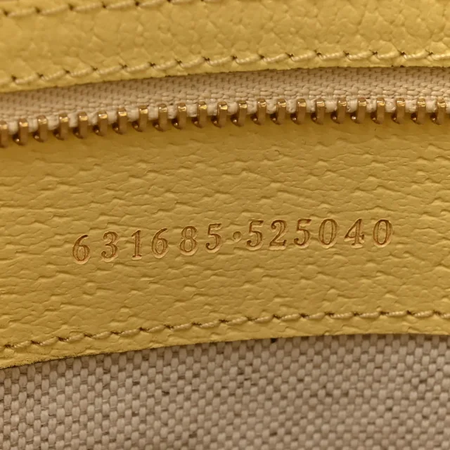 Gucci Straw Textured Dollar Calfskin Cancun Medium Ophidia Shopping Tote Orange Yellow in Orange Calfskin from FASHIONPHILE, photo 7 of 11