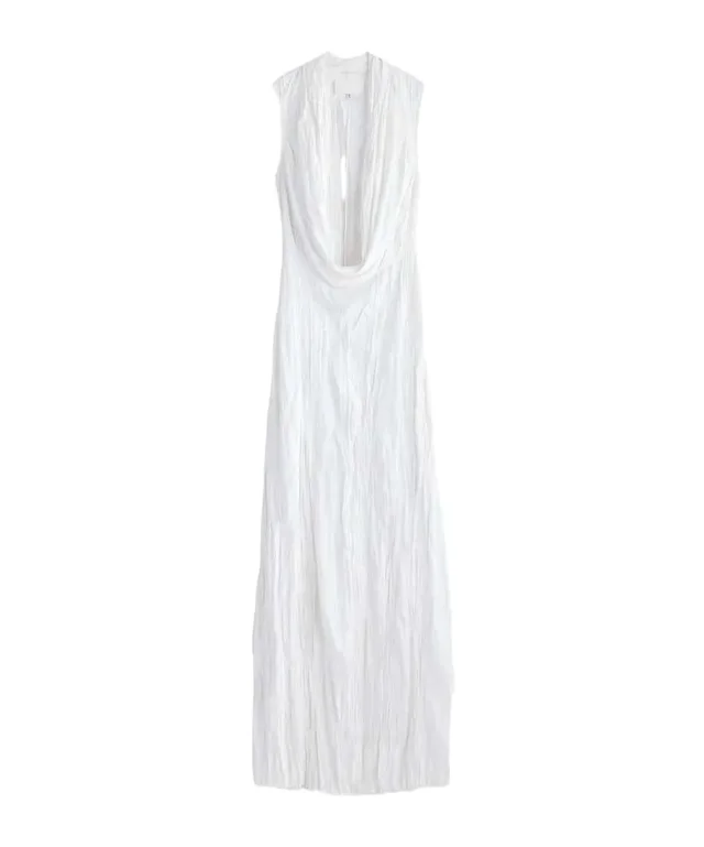 Maison Margiela Cowl-Neck Crinkled Maxi Dress from SENSER, photo 1 of 1