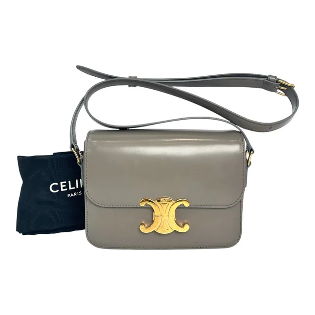 Celine Triomphe Teen Grey Bag in Grey from Luxury Promise