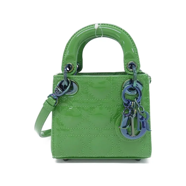 Christian Dior Lady Dior Micro Bag in GREEN(グリーン) / BLUE+GREEN(ブルー+グリーン)金具 from KOMEHYO