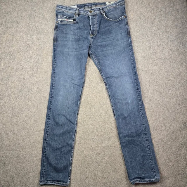 Diesel Women's Blue Slim Straight Jeans in blue Denim from Poshmark