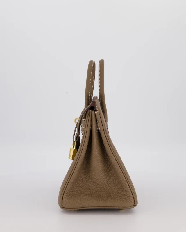 Hermès Birkin 25 Retourne Bag in Taupe Togo leather from Sellier, photo 9 of 12