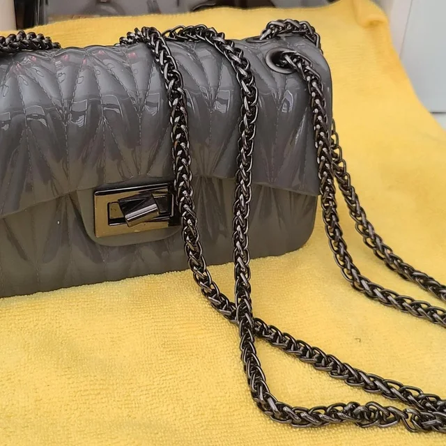Fendi Women's Bag - Grey/Brown in gray|red|brown from Depop, photo 1 of 1